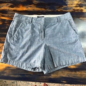 LANDS’ END Women's Blue Linen Style Casual Shorts size 8